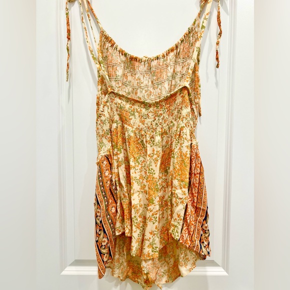 FREE PEOPLE Run Free Ruched Romper - Picture 8 of 9